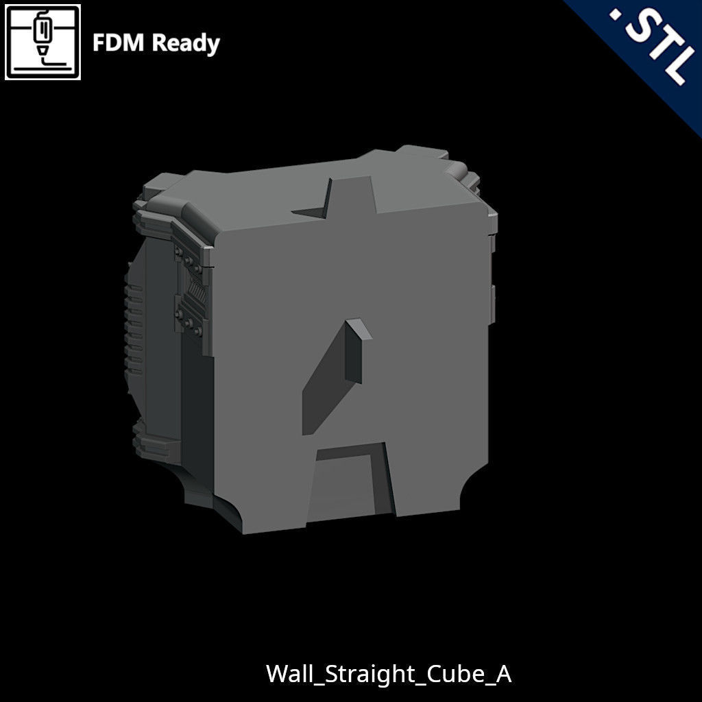 Outside Wall Modular 3D print model_48