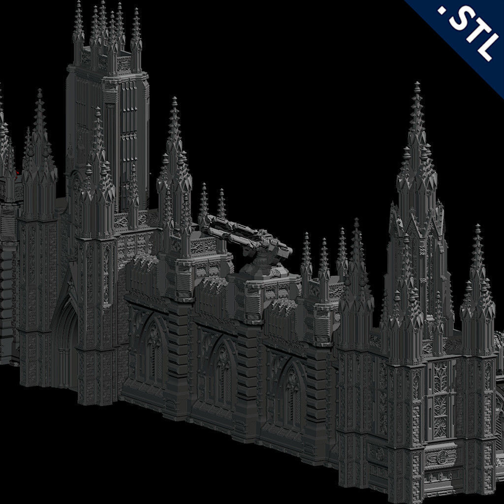 Outside Wall Modular 3D print model_1