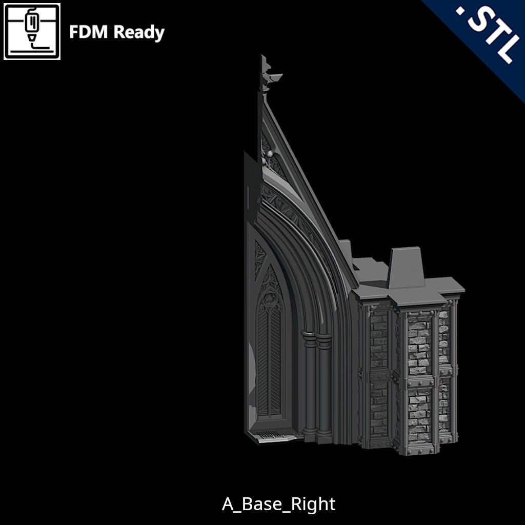 Outside Wall Modular 3D print model_11