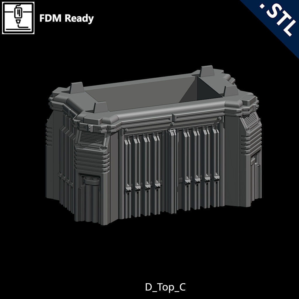 Outside Wall Modular 3D print model_39