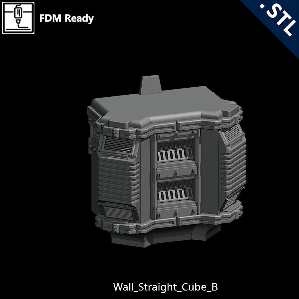 Outside Wall Modular 3D print model_49