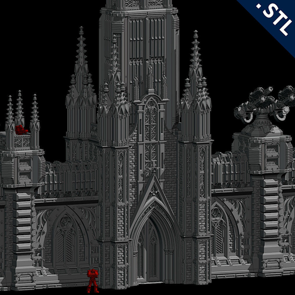 Outside Wall Modular 3D print model_2