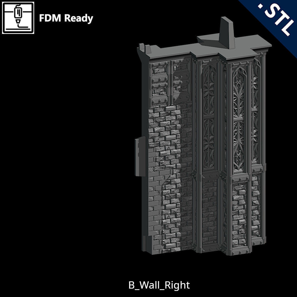 Outside Wall Modular 3D print model_14