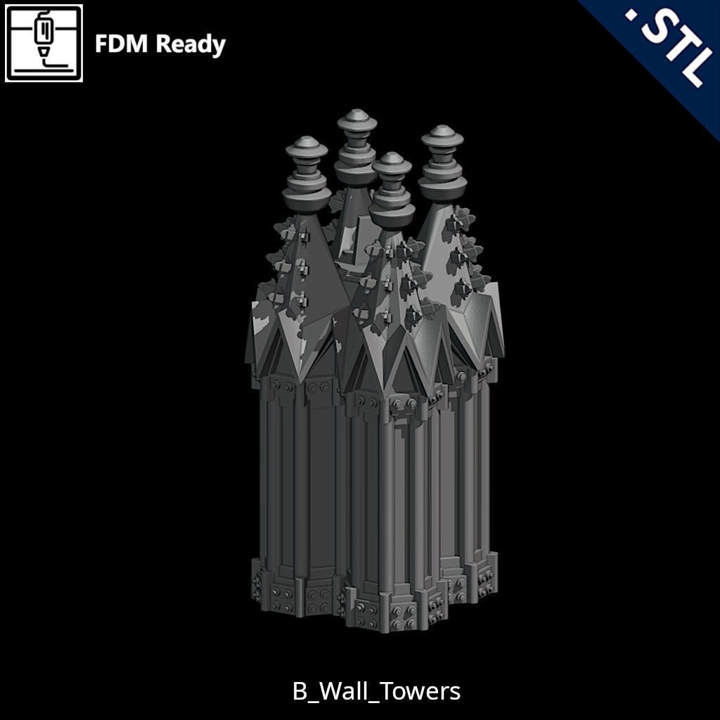 Outside Wall Modular 3D print model_16