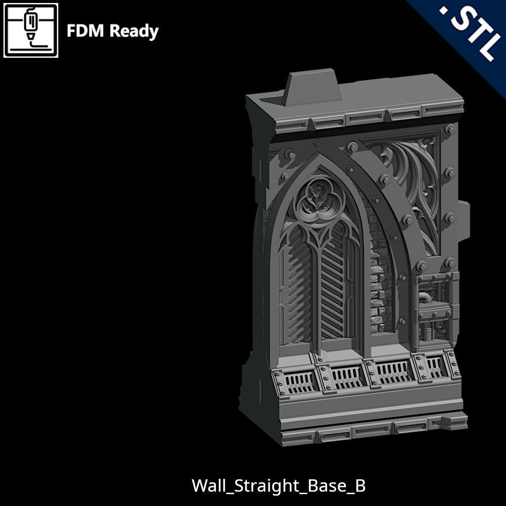 Outside Wall Modular 3D print model_43