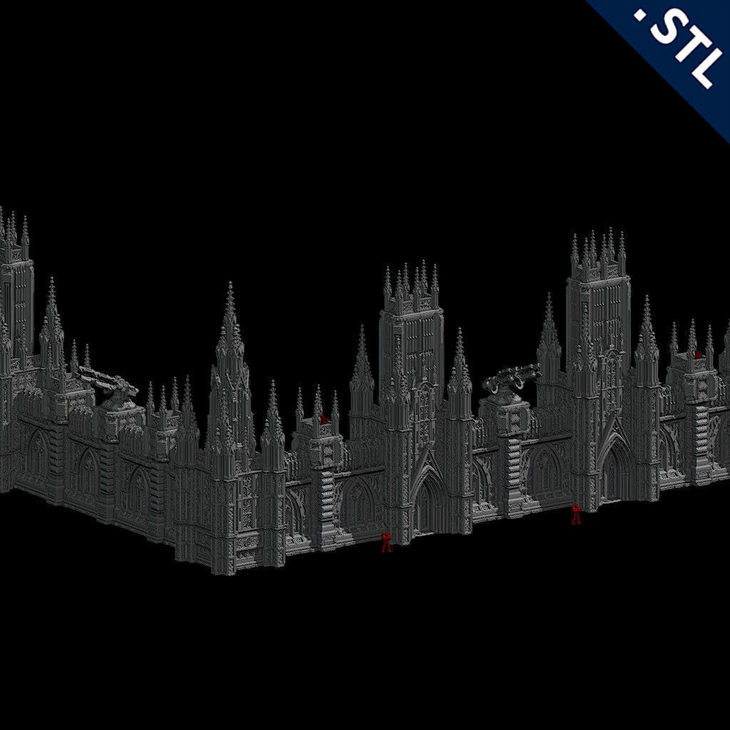 Outside Wall Modular 3D print model_6