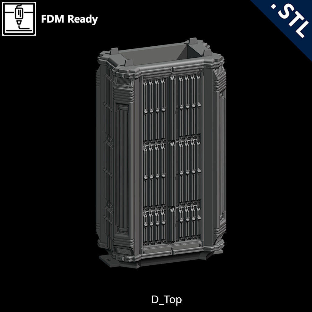 Outside Wall Modular 3D print model_36