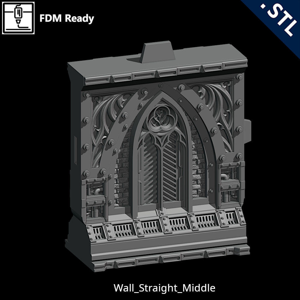 Outside Wall Modular 3D print model_44