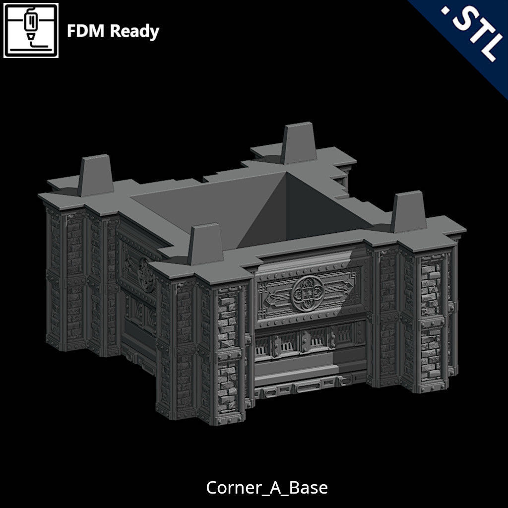 Outside Wall Modular 3D print model_22