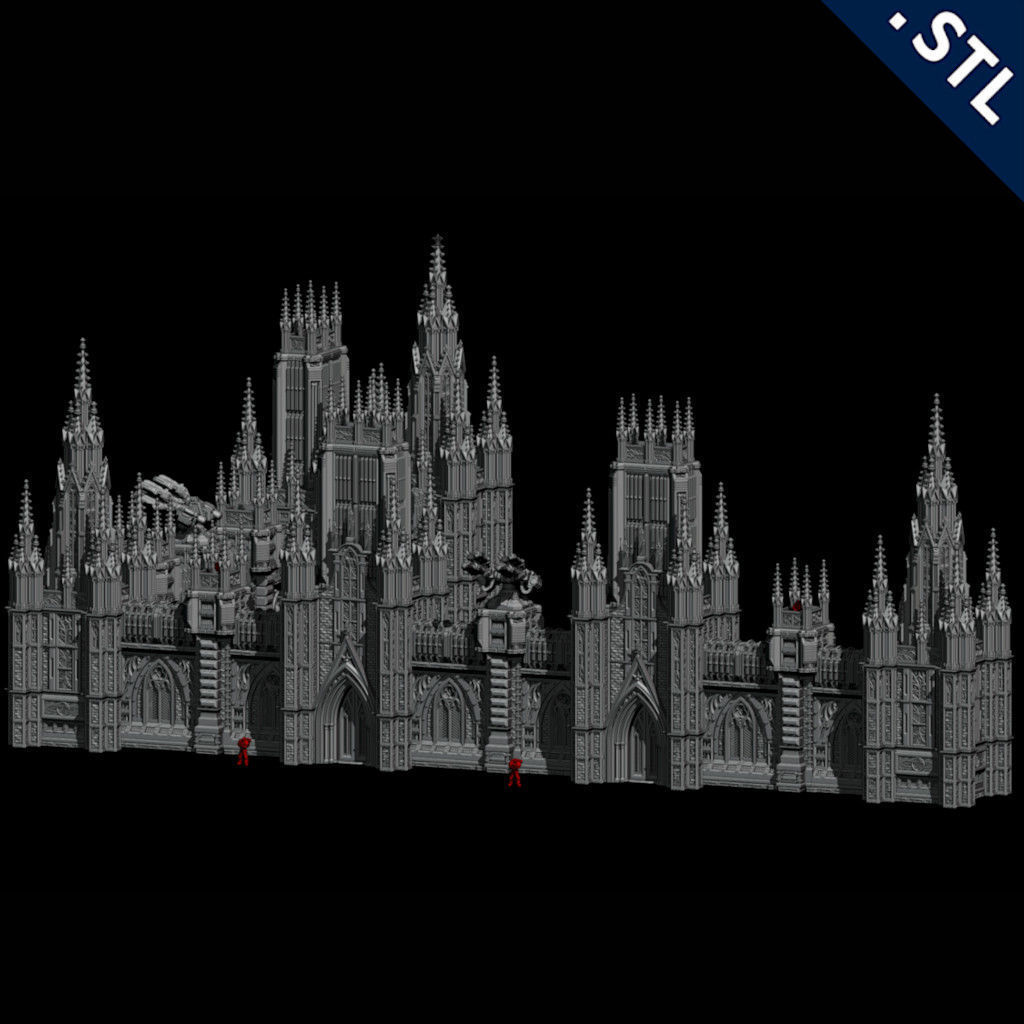 Outside Wall Modular 3D print model_7