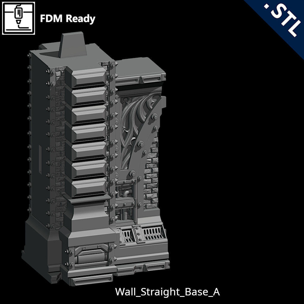 Outside Wall Modular 3D print model_42