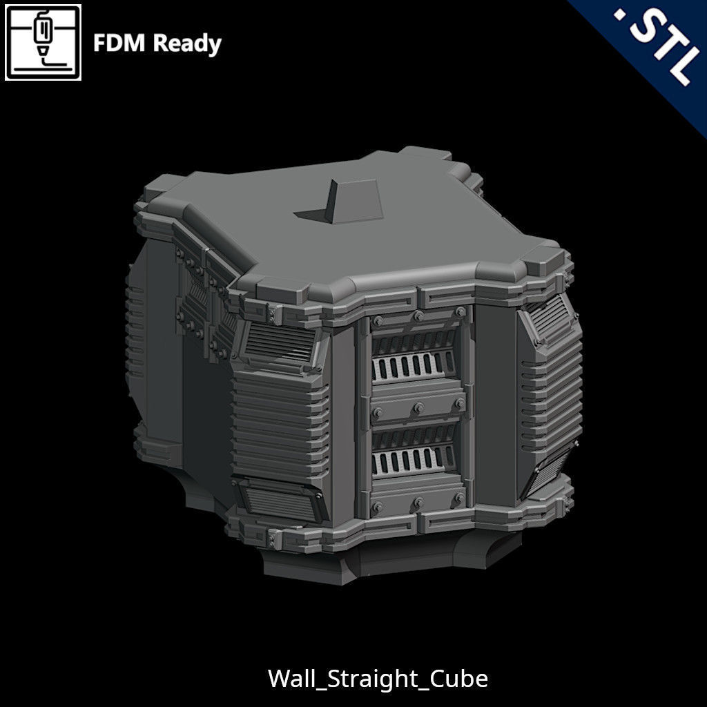 Outside Wall Modular 3D print model_47