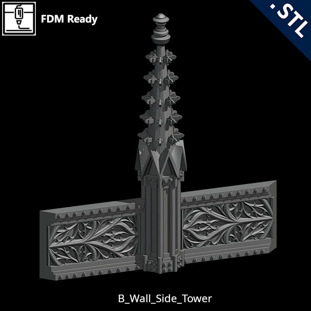 Outside Wall Modular 3D print model_15