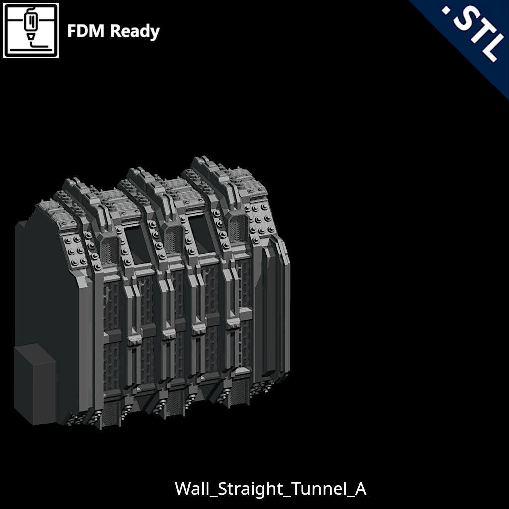 Outside Wall Modular 3D print model_60