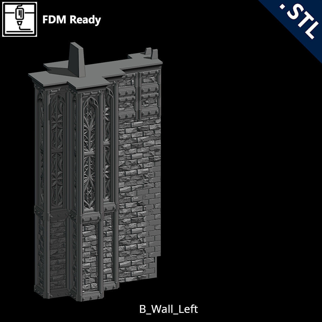 Outside Wall Modular 3D print model_13