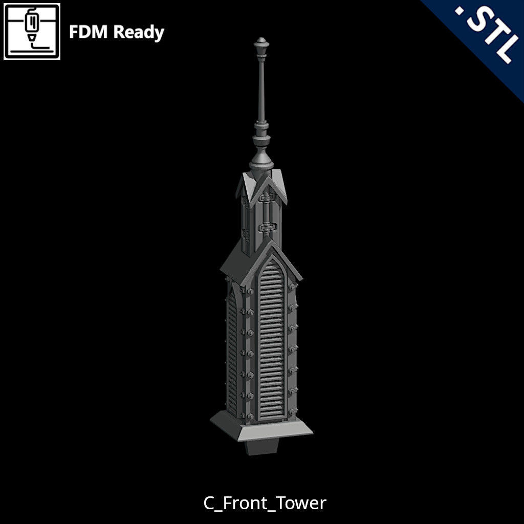 Outside Wall Modular 3D print model_21