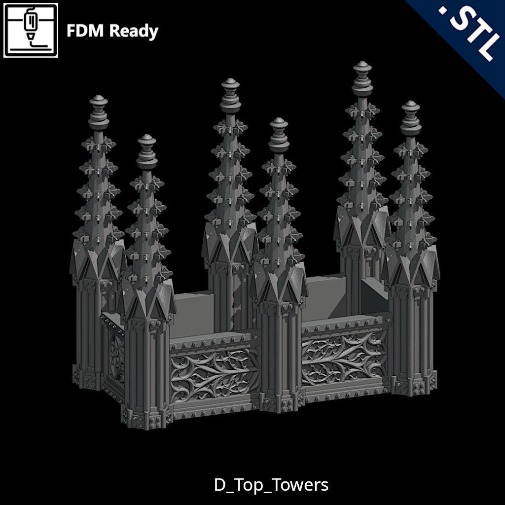 Outside Wall Modular 3D print model_40