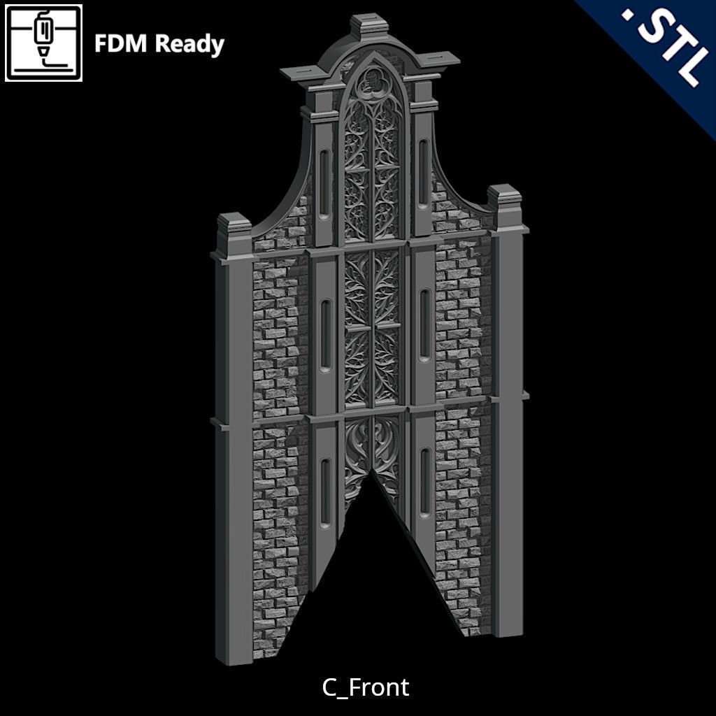 Outside Wall Modular 3D print model_18