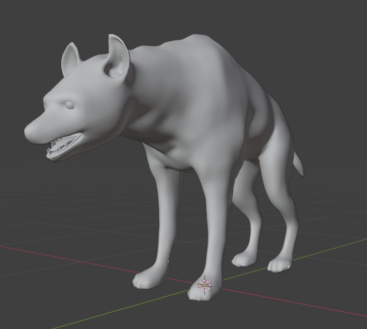 3D African Hyena Model Free low-poly 3D model_15