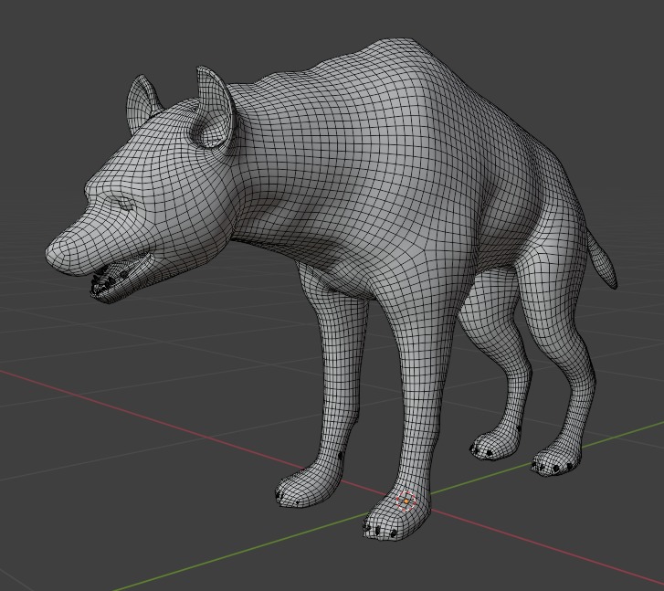 3D African Hyena Model Free low-poly 3D model_16