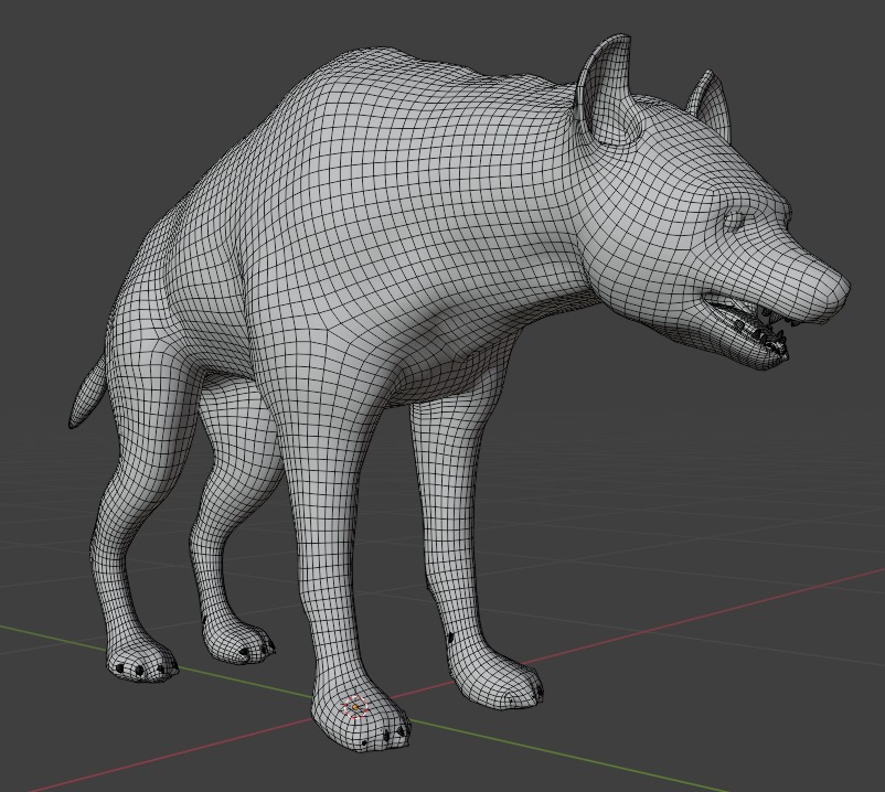 3D African Hyena Model Free low-poly 3D model_18