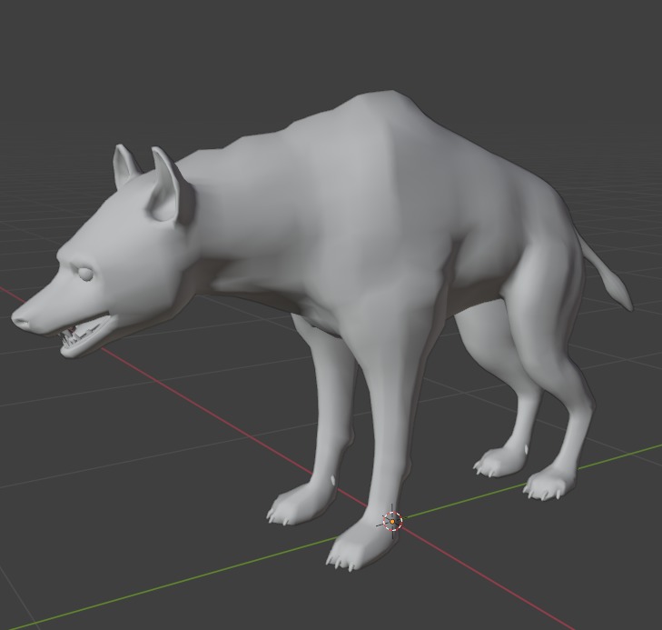 3D African Hyena Model Free low-poly 3D model_13