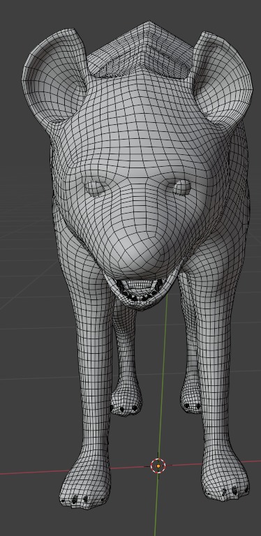3D African Hyena Model Free low-poly 3D model_8