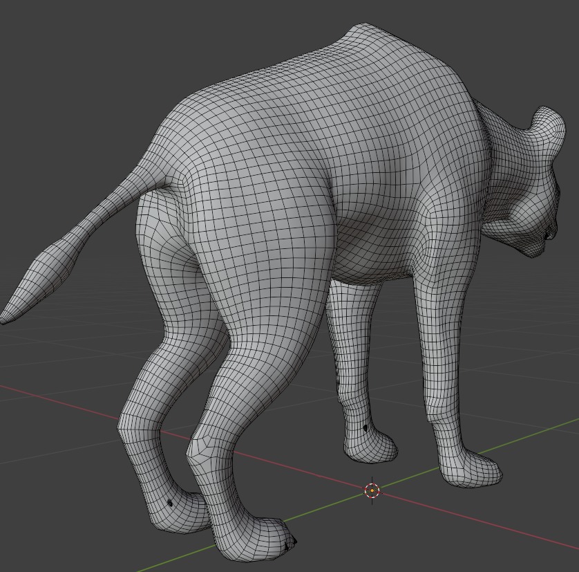 3D African Hyena Model Free low-poly 3D model_9