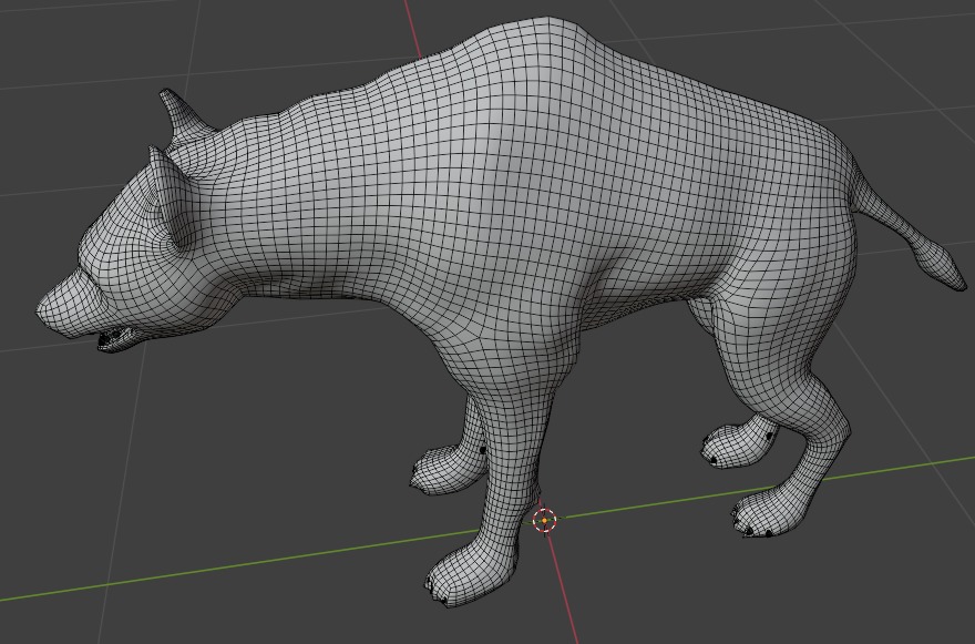 3D African Hyena Model Free low-poly 3D model_10