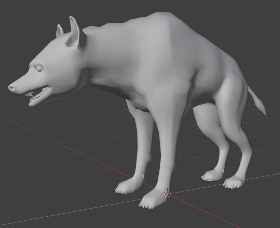 3D African Hyena Model Free low-poly 3D model_14