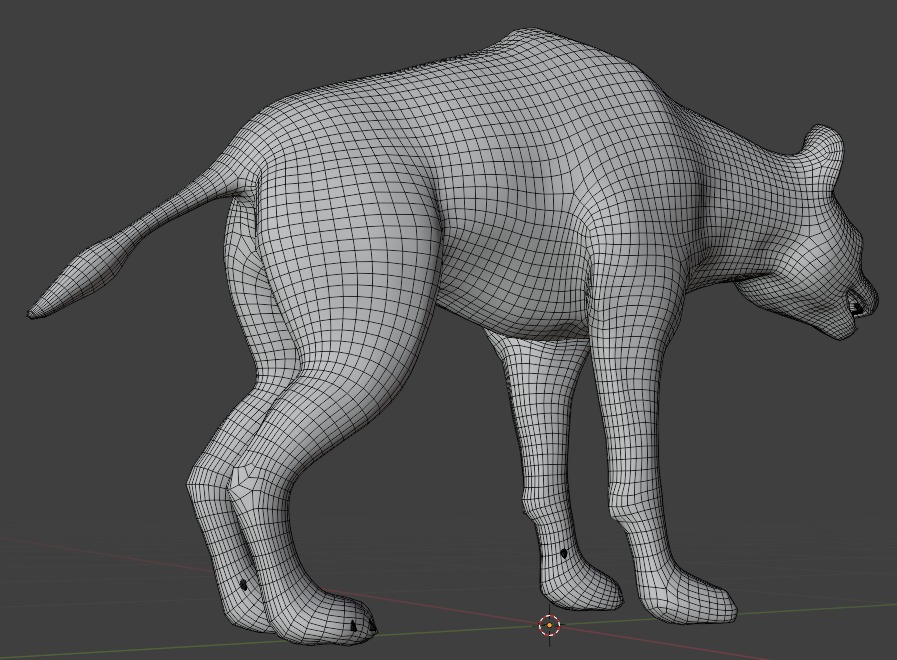3D African Hyena Model Free low-poly 3D model_11