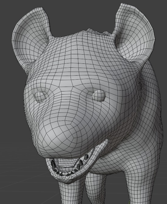 3D African Hyena Model Free low-poly 3D model_12