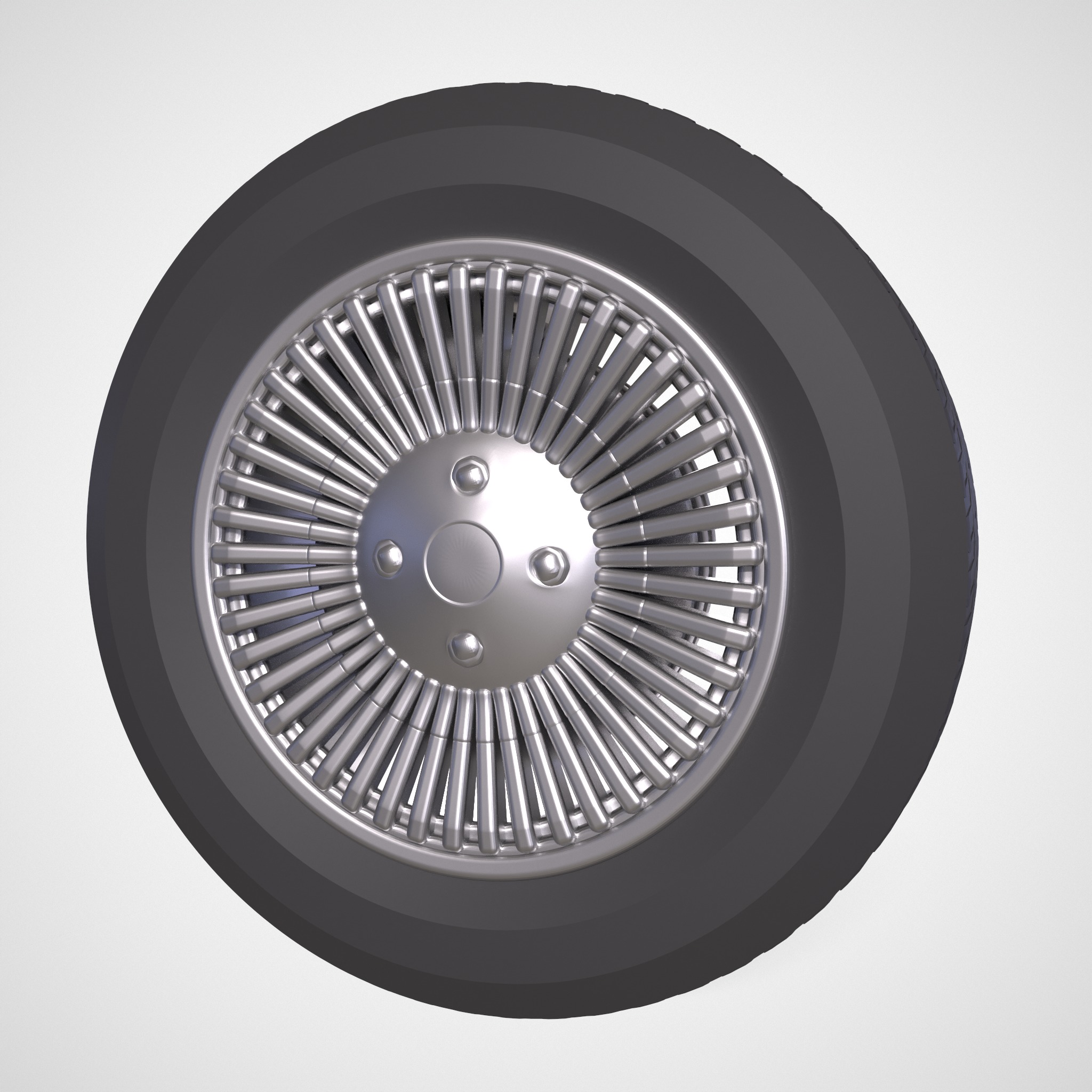 DeLorean DMC-12 1981 TYRE RIM 3D print model_2