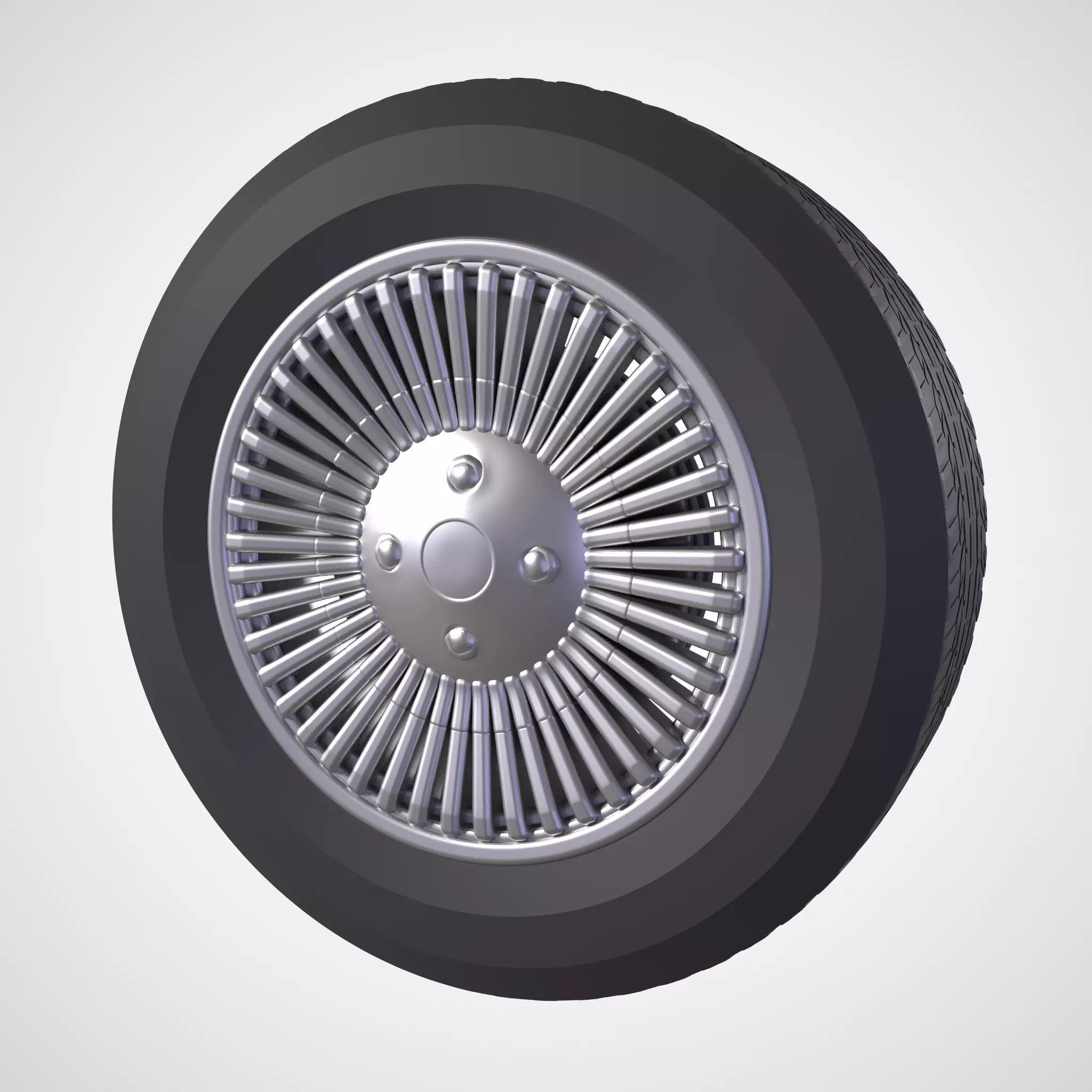 DeLorean DMC-12 1981 TYRE RIM 3D print model_0