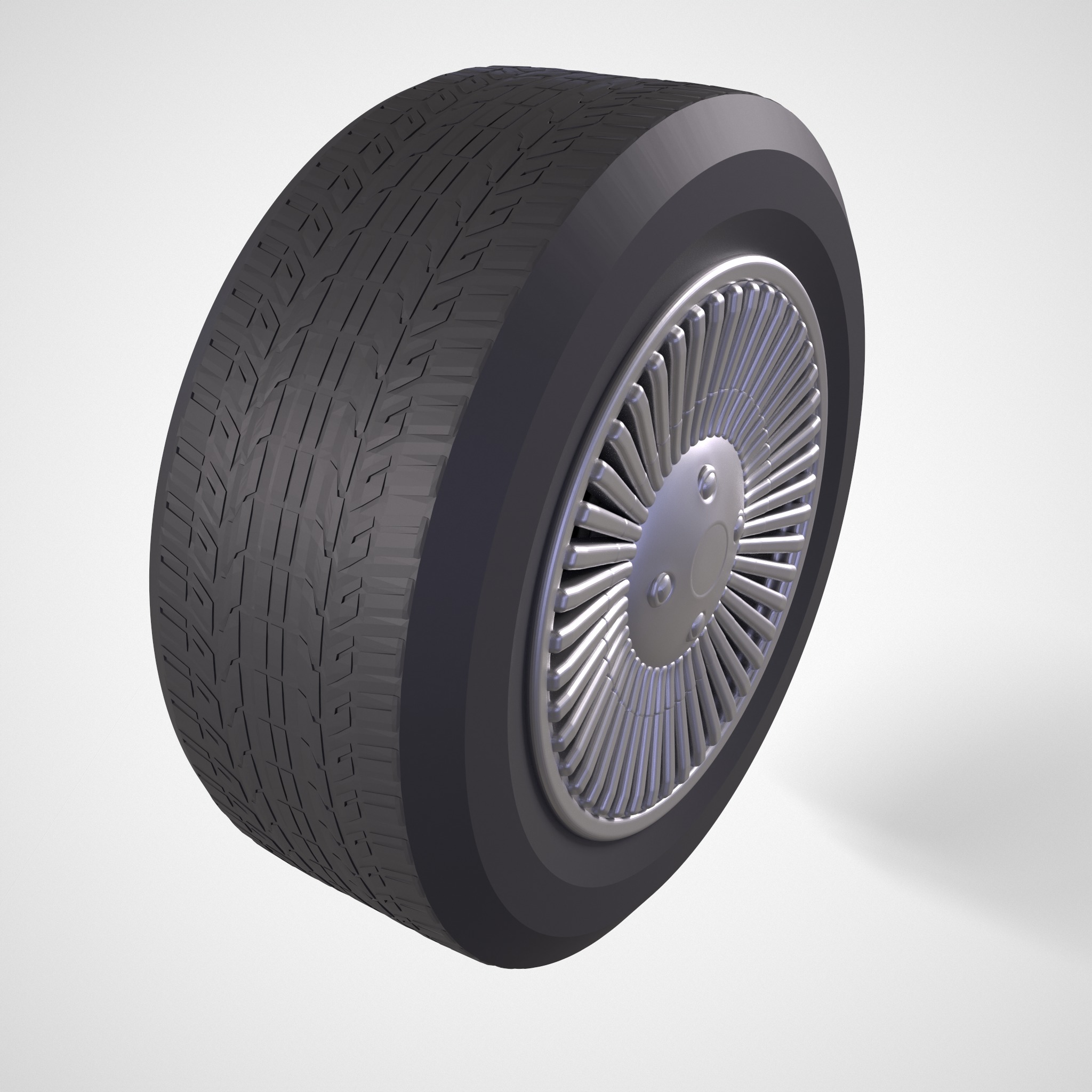 DeLorean DMC-12 1981 TYRE RIM 3D print model_4