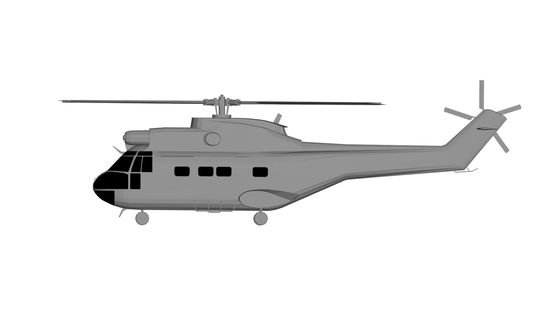 Sud-Aviation SA330 Puma 3D model_2