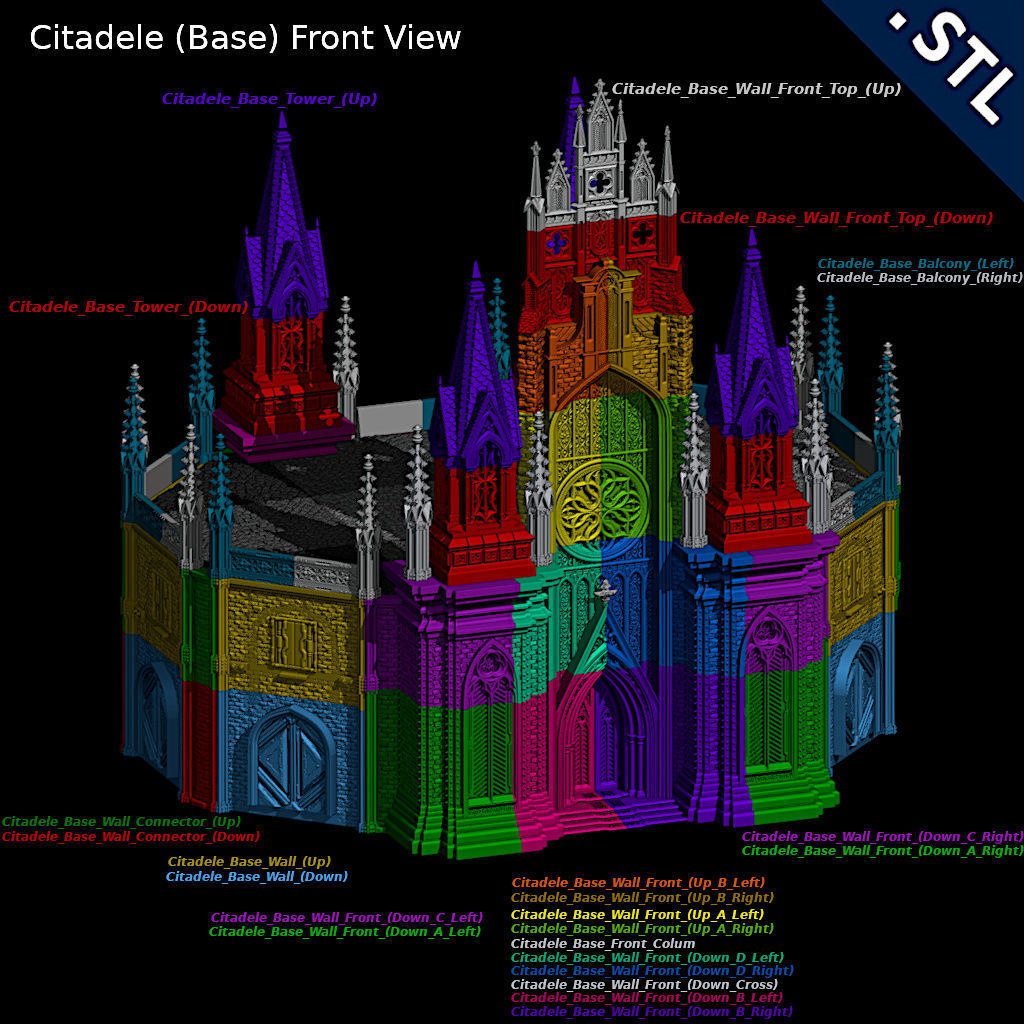 Citadele Complex 3D print model_10