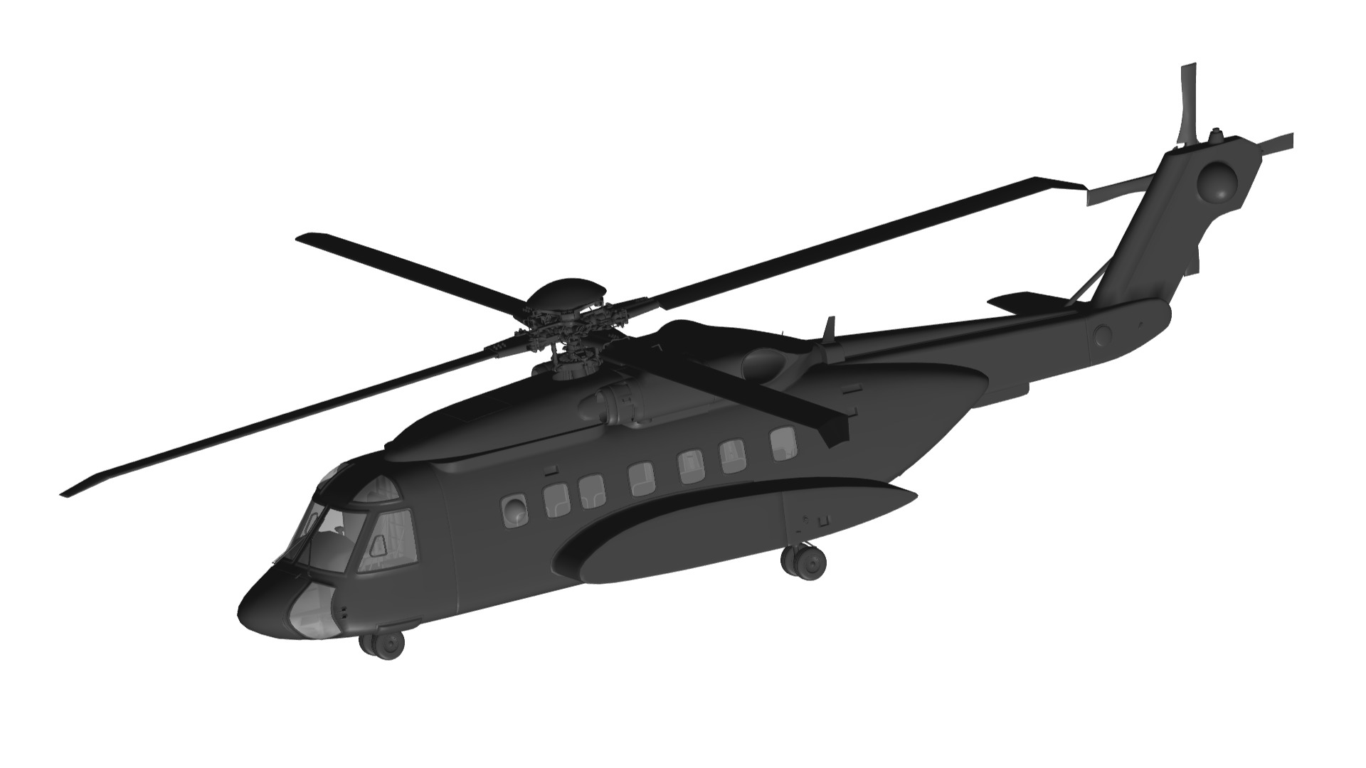 Sikorsky S-92  3D model_1