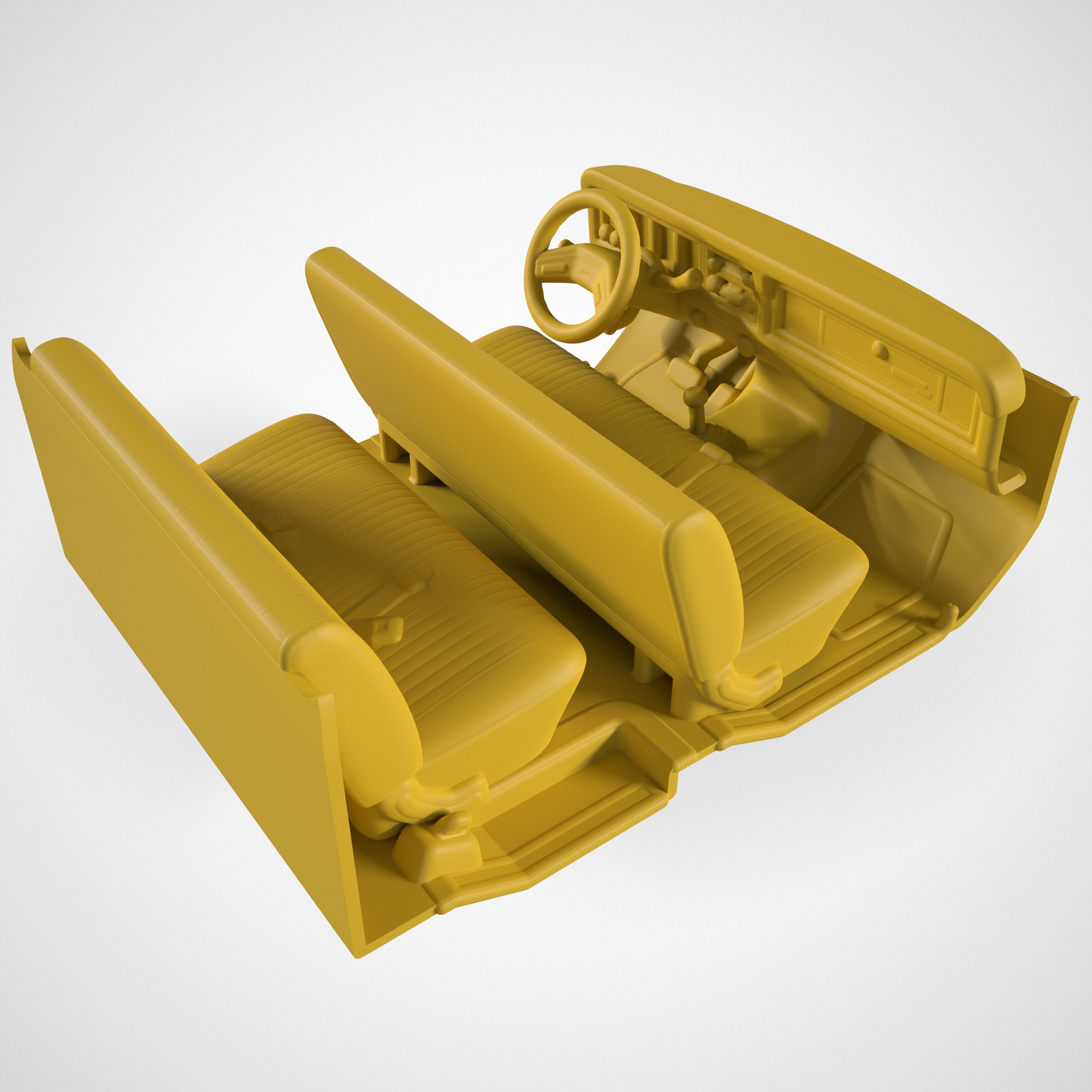 F250 CAR INTERIOR 3D print model_2
