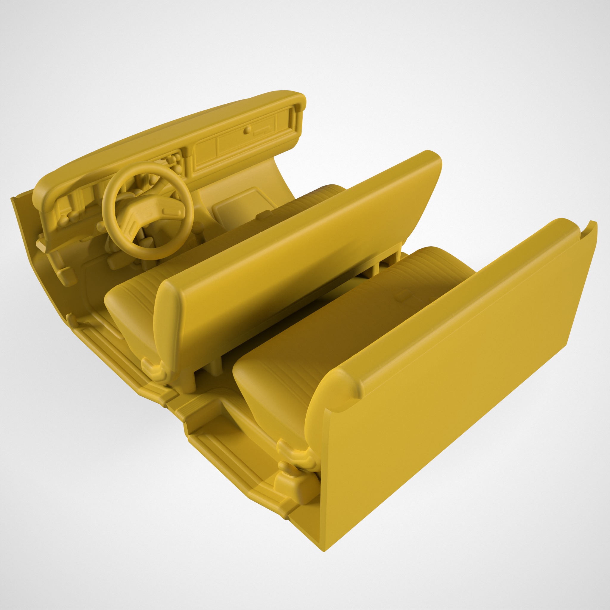 F250 CAR INTERIOR 3D print model_1