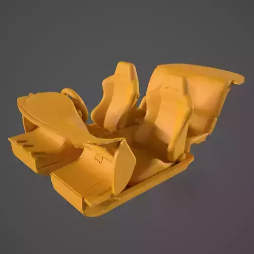 Toyota Supra 1998 Car Interior 3D print model