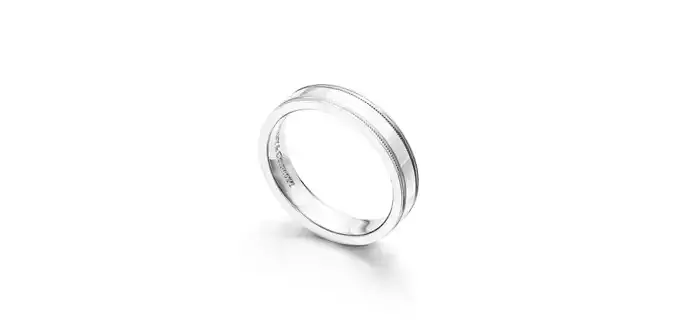 Double Milgrain Band Ring  Size  