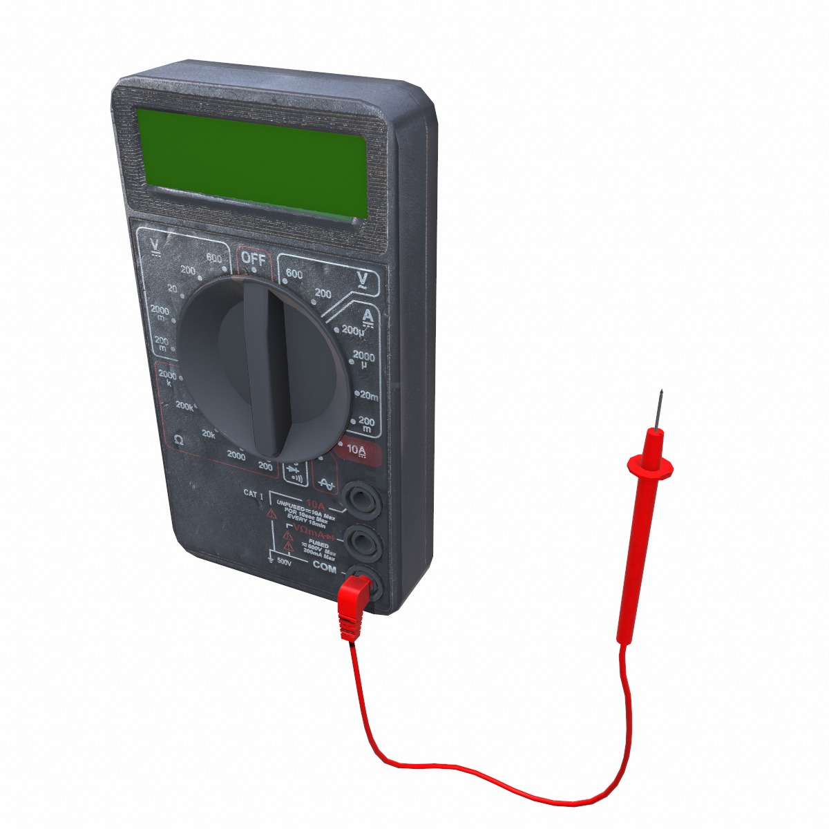 Multimeter Low Poly Low-poly 3D model_1