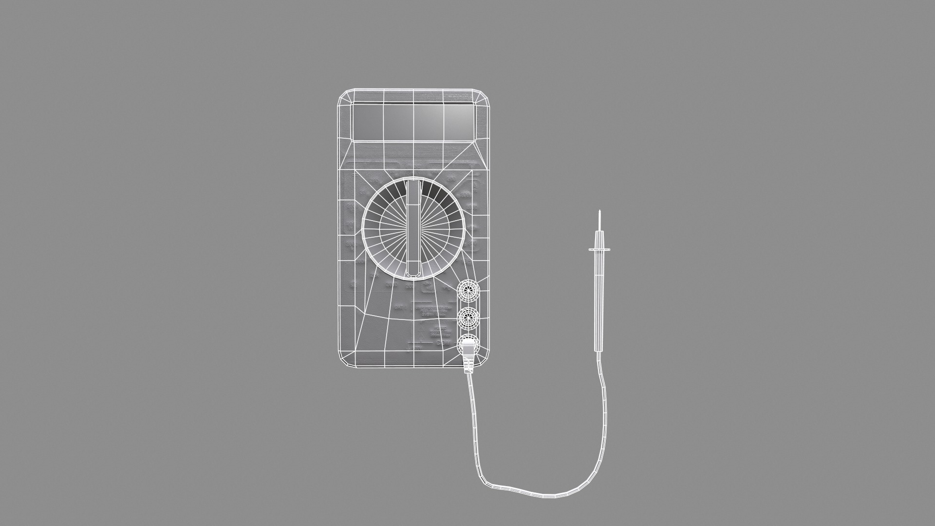 Multimeter Low Poly Low-poly 3D model_11