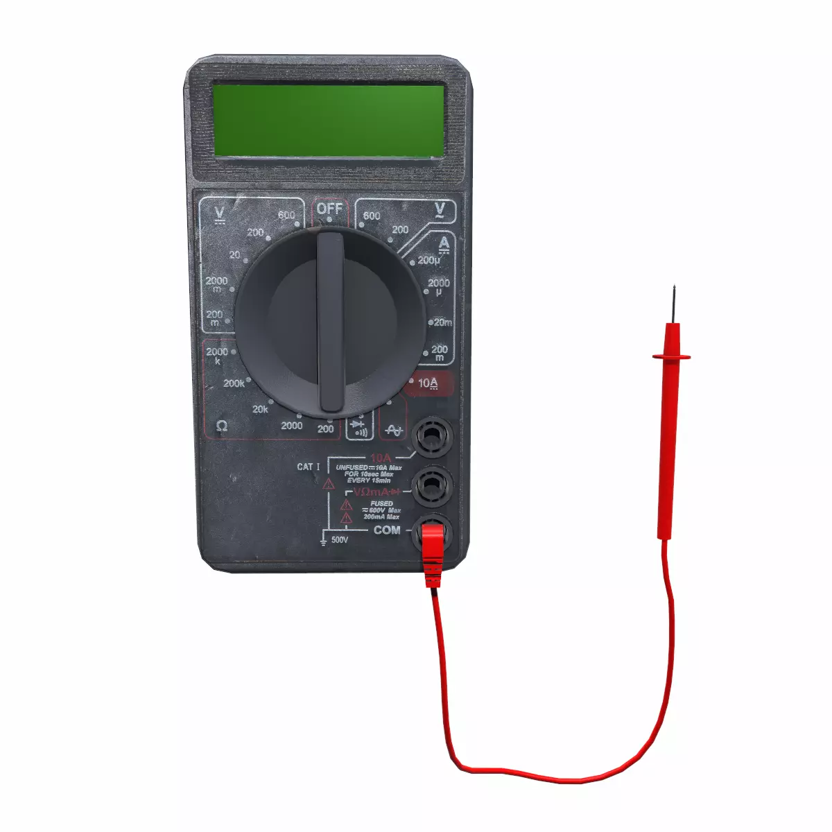 Multimeter Low Poly Low-poly 3D model_0