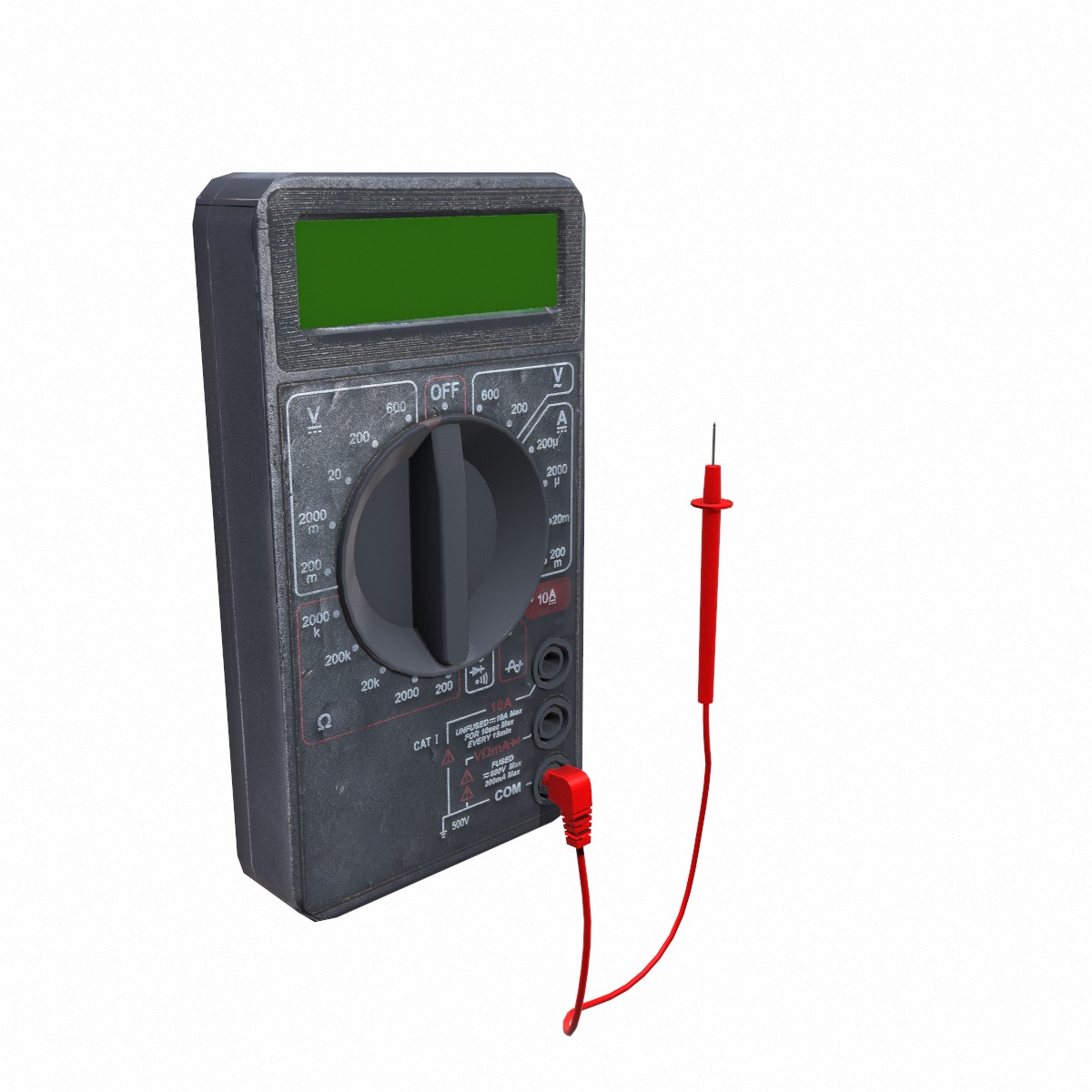 Multimeter Low Poly Low-poly 3D model_2