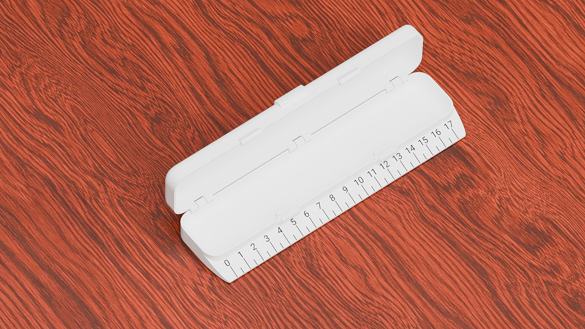 PENCIL CASE WITH RULER 3D print model_4