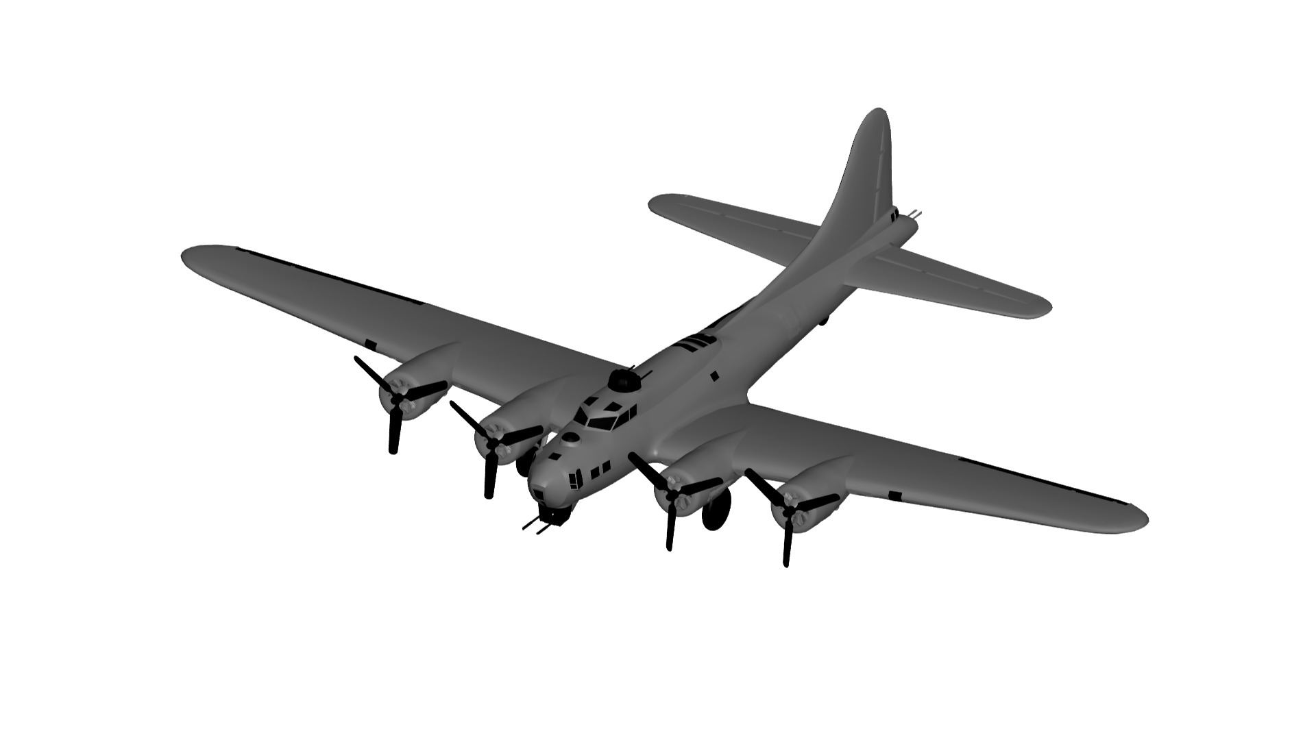 Boeing B-17 Flying Fortress 3D model_1