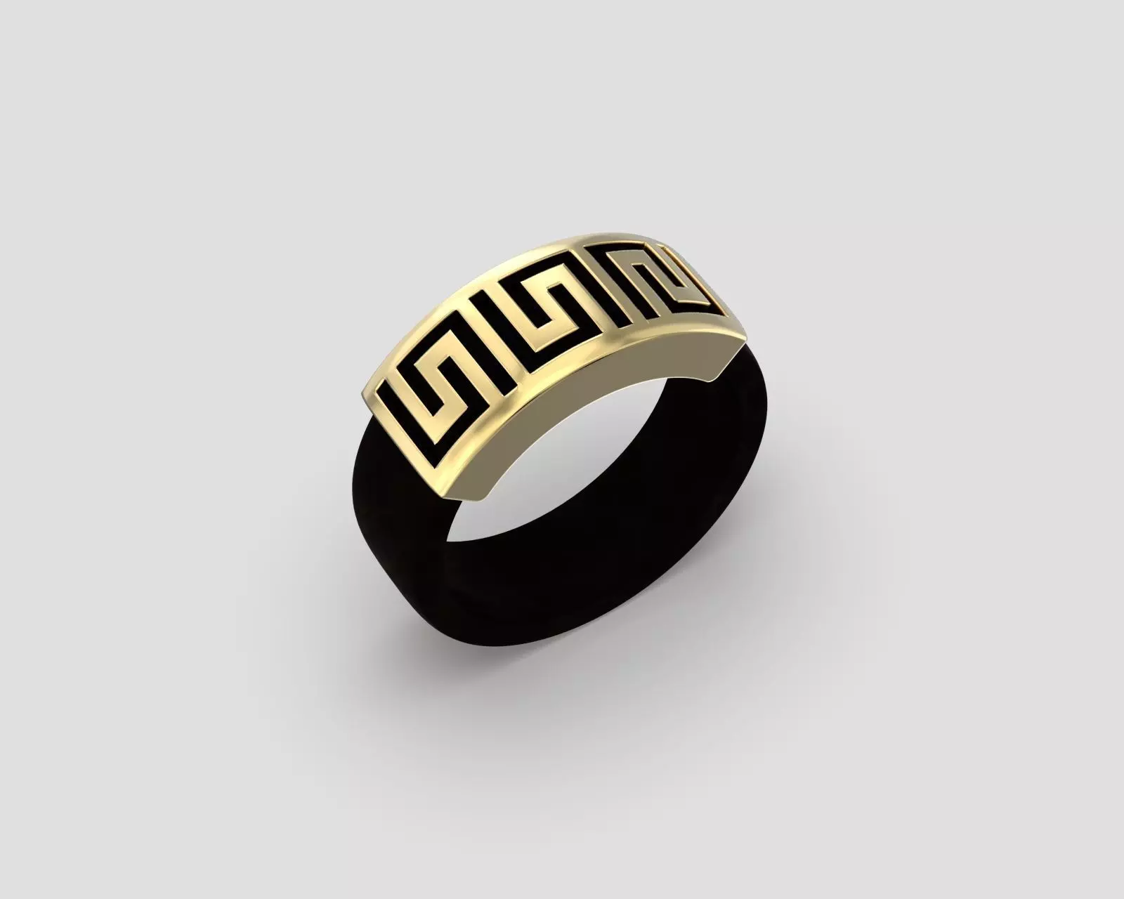 R 192 a ring with leather shank 3D print model