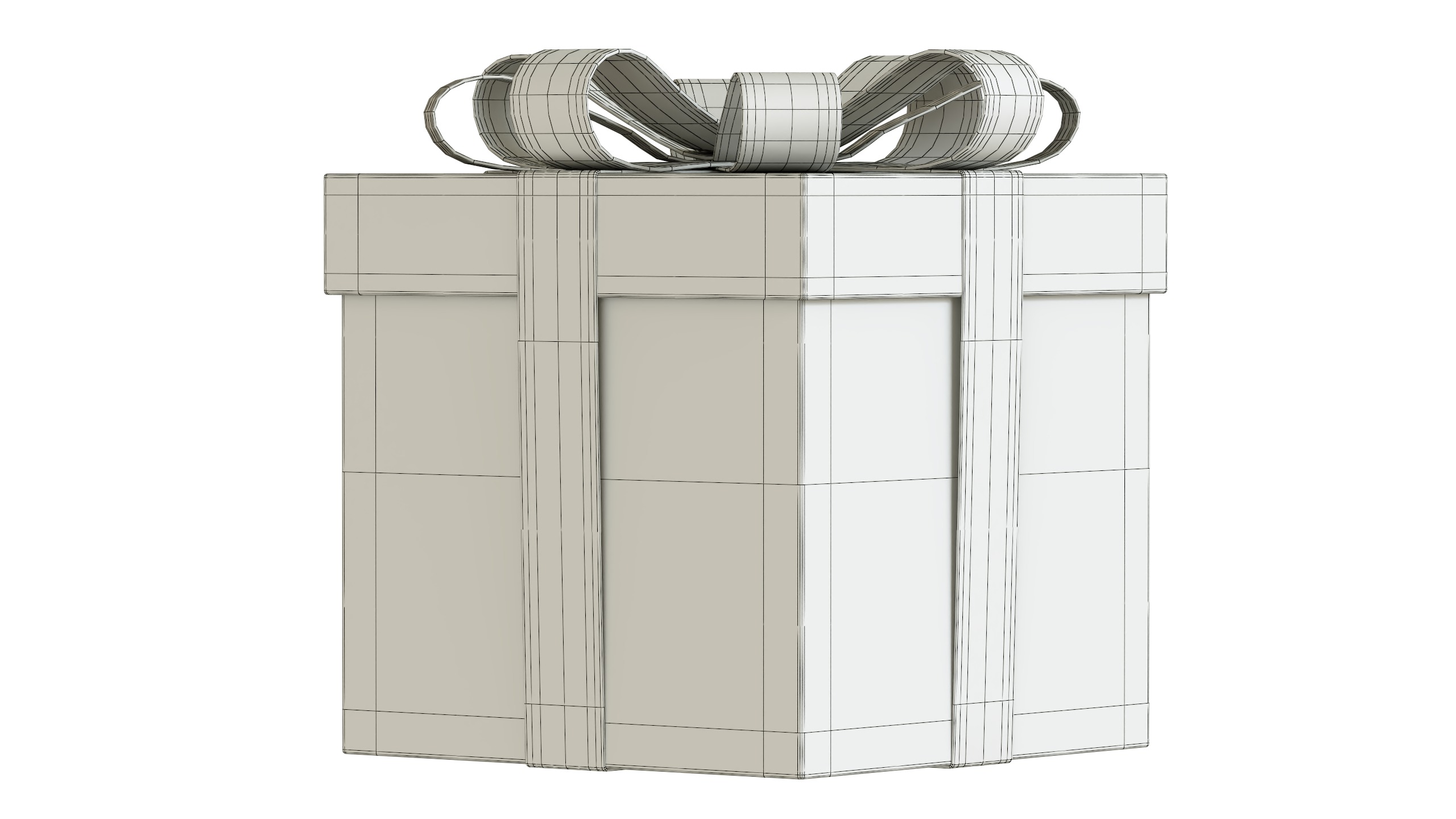 Christmas Box 07 Low-poly 3D model_6